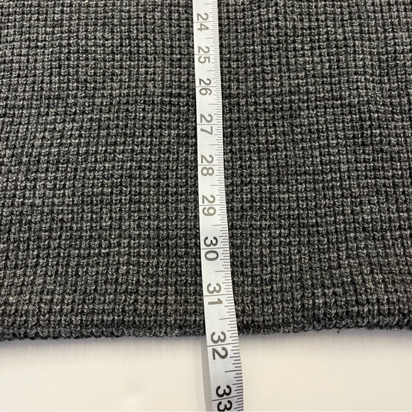 J Crew Womens Gray Chunky Knit Rectangular Comfy Cozy Warm Infinity Scarf - Picture 4 of 9
